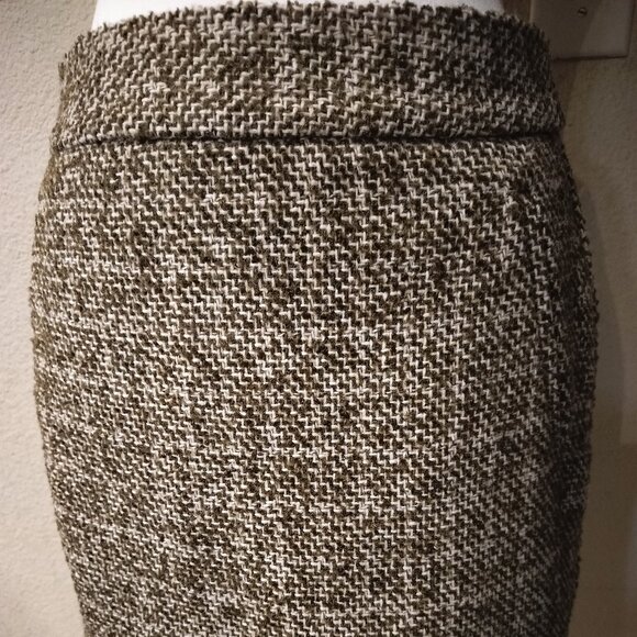 Banana Republic Green Tweed Skirt - Picture 1 of 2